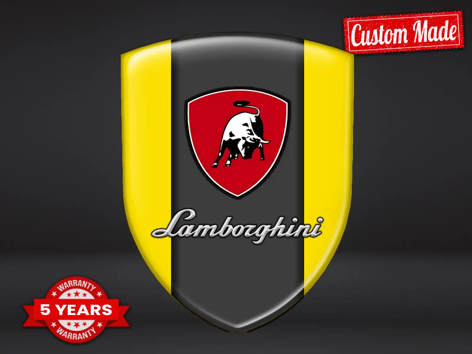 Lamborghini Heckscheibenaufkleber Universal Stern Hochwertig